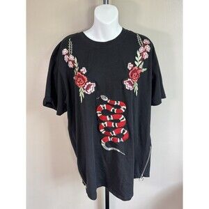 Damati Embroidered Tshirt XL GG INSPIRED SHIRT....BLACK